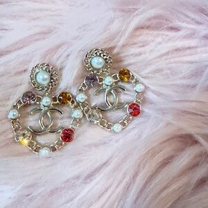 Elegant Pearl and Crystal Earrings